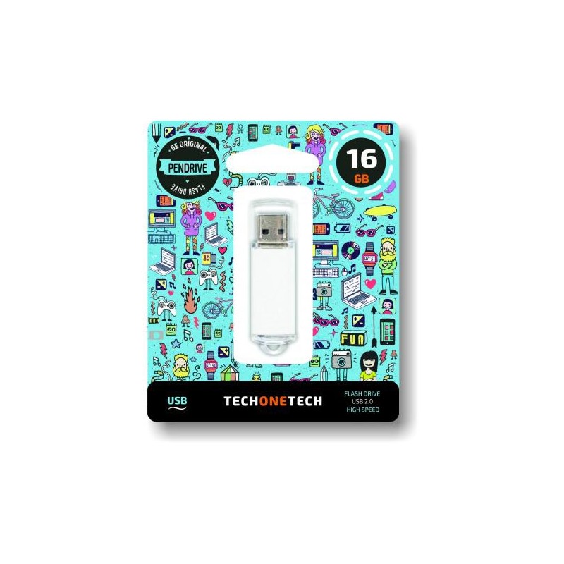 PENDRIVE 16 GB BLANCO