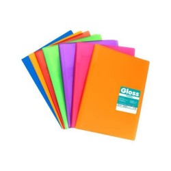 POLIPLAS 10 FUNDAS FOLIO GLOSS MOSTAZA