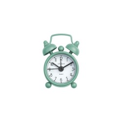 MINI TICK TOCK ALARM CLOK-VINTAGE GREEN 