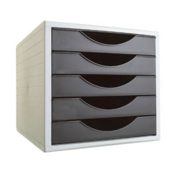 MODULO 5 CAJONES ARCHIVOTEC GRIS /NEGRO