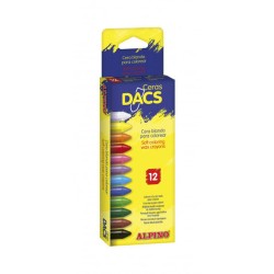 ESTUCHE 12 CERAS COLORES DACS