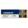 CAJA CERAS BARRITAS MANLEY 10 COLOR SURT