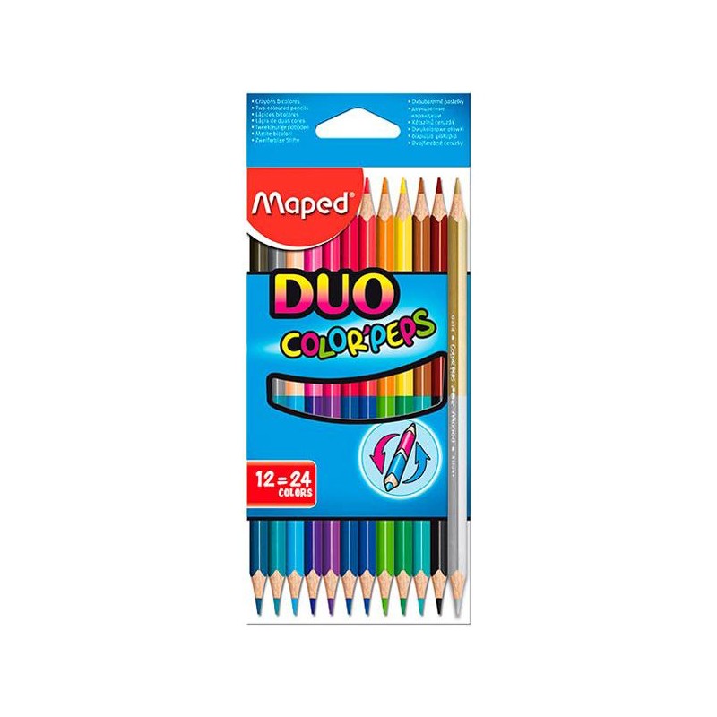 COLORPEPS 12 LAPICES COLORES DUO