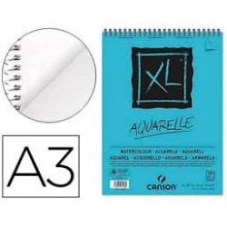 BLOC DIBUJO ACUARELA CANSON XL A3 GRANO FINO