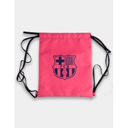 BOLSA CUERDAS ESCUDO ROSA "FCB"