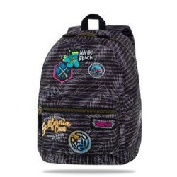 CROSS-MOCHILA PARCHES SURFING BLACK 