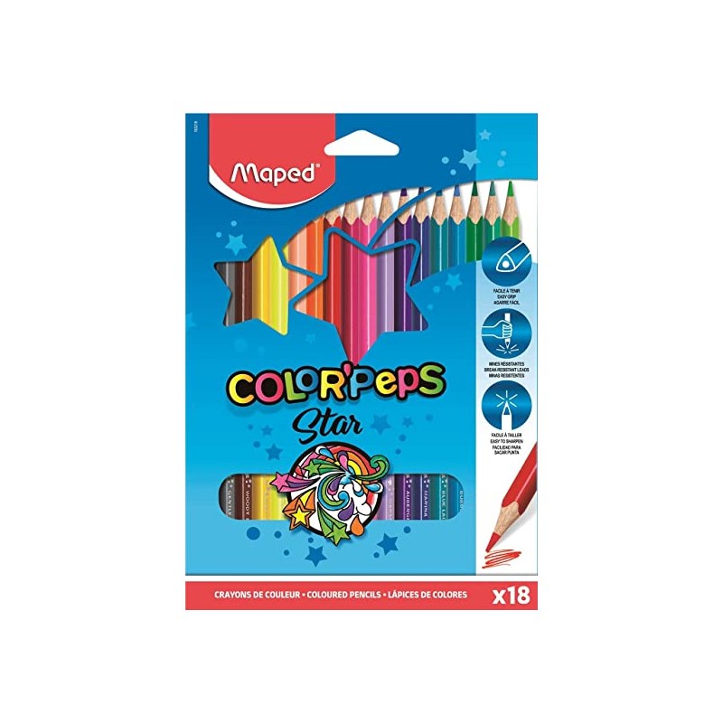 COLORPEPS 18 LAPICES DE COLORES