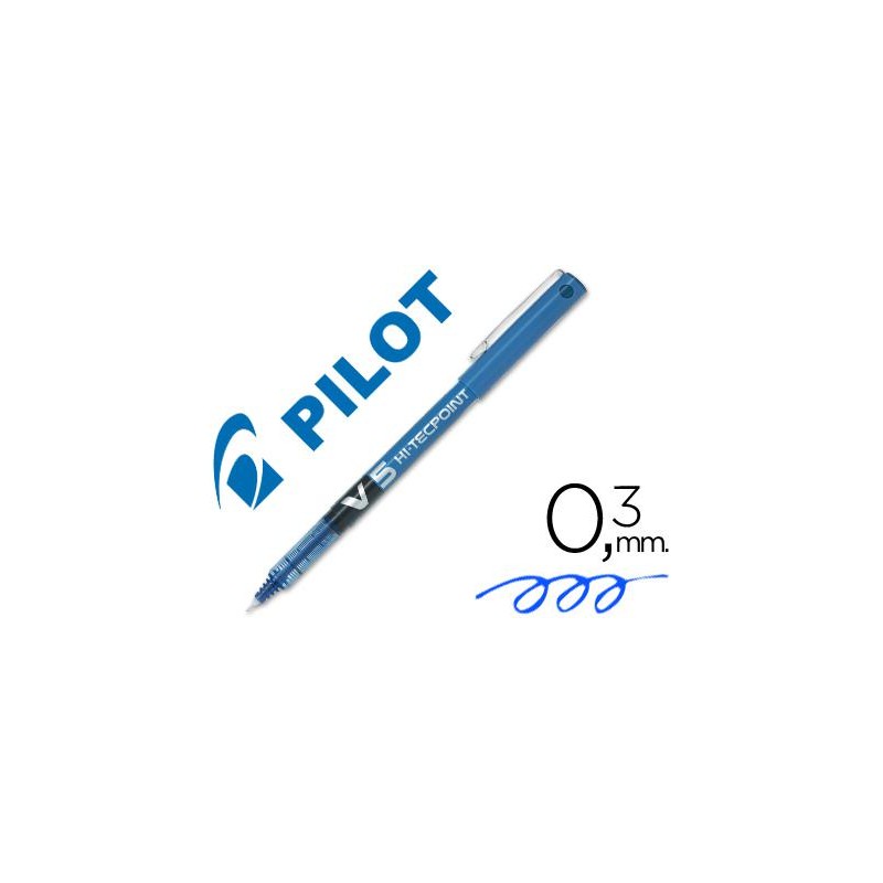 ROTULADOR PILOT ROLLER V-5 AZUL